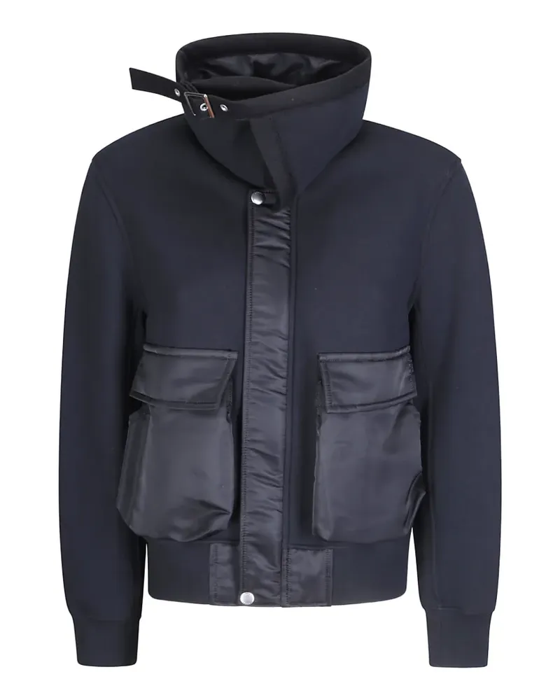 Sacai buckle-fastening jacket - Blau Blau