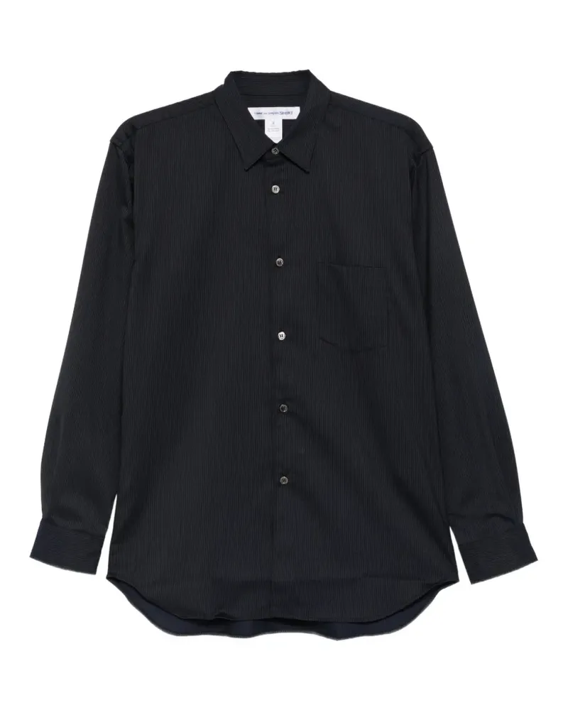 Comme des Garçons pinstripe-pattern shirt - Blau Blau
