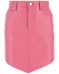 Alexandre Vauthier Minirock aus Leder Rosa