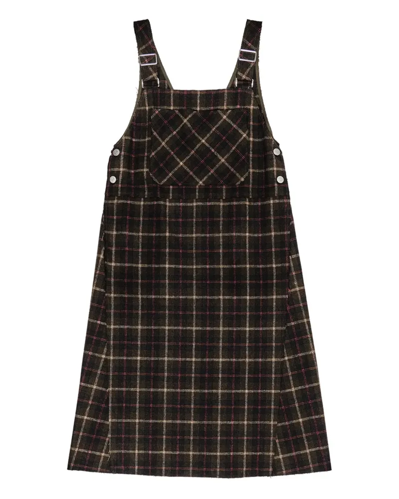 BIMBA Y LOLA Kariertes Midikleid - Grün Grün