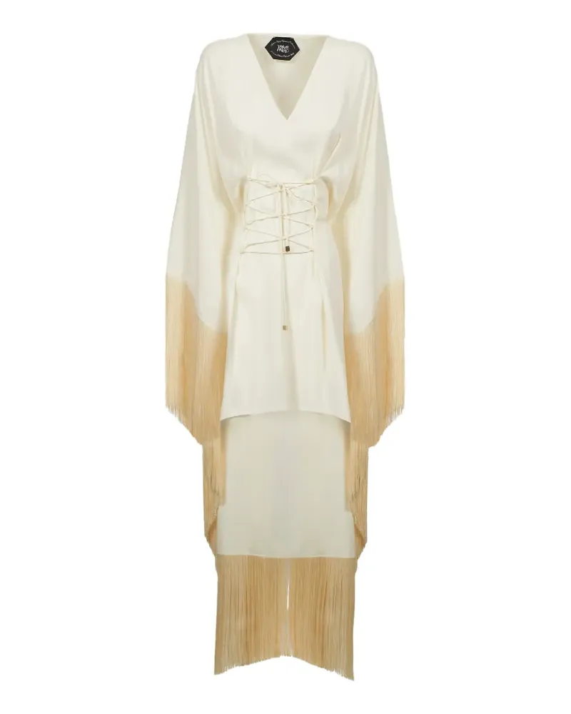 Taller Marmo Sierra Minikleid mit Fransen - Nude Nude