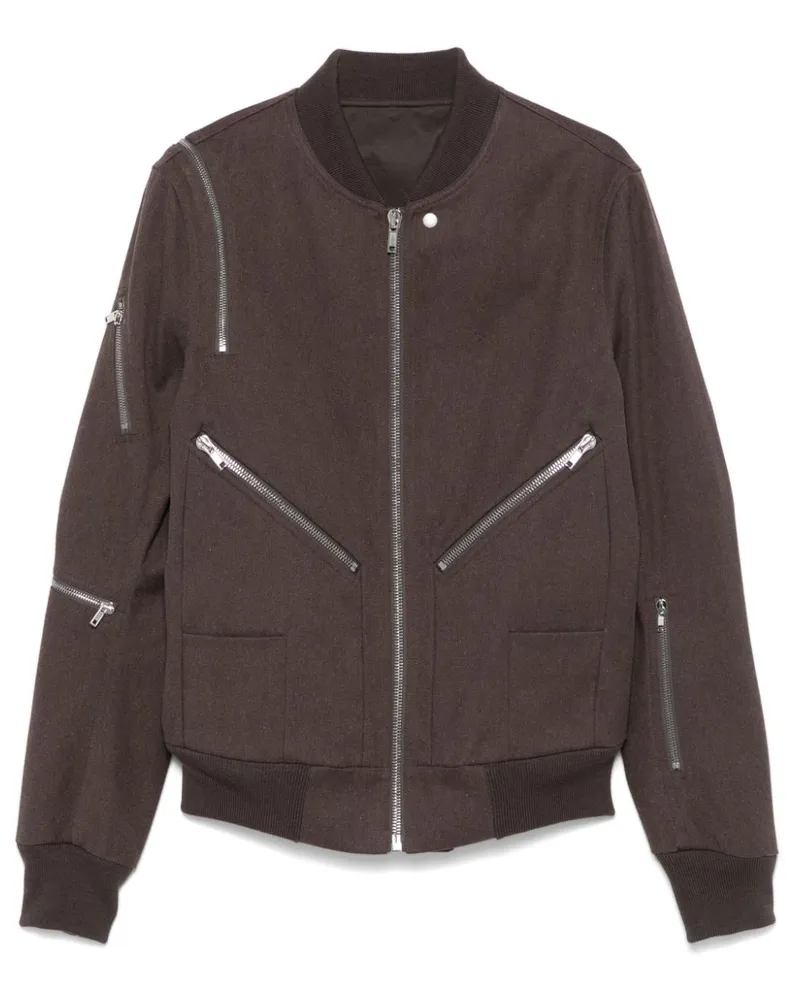 Rick Owens Headon Flightsuit Jacke - Braun Braun