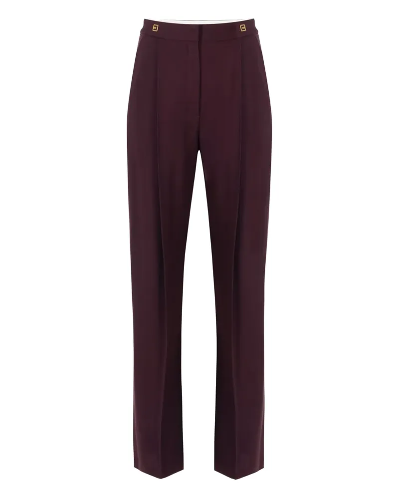 Elisabetta Franchi Hose mit hohem Bund - Rot Rot