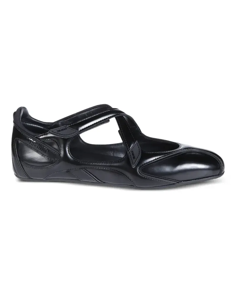 ATTICO Floor 01" Ballerinas - Schwarz Schwarz