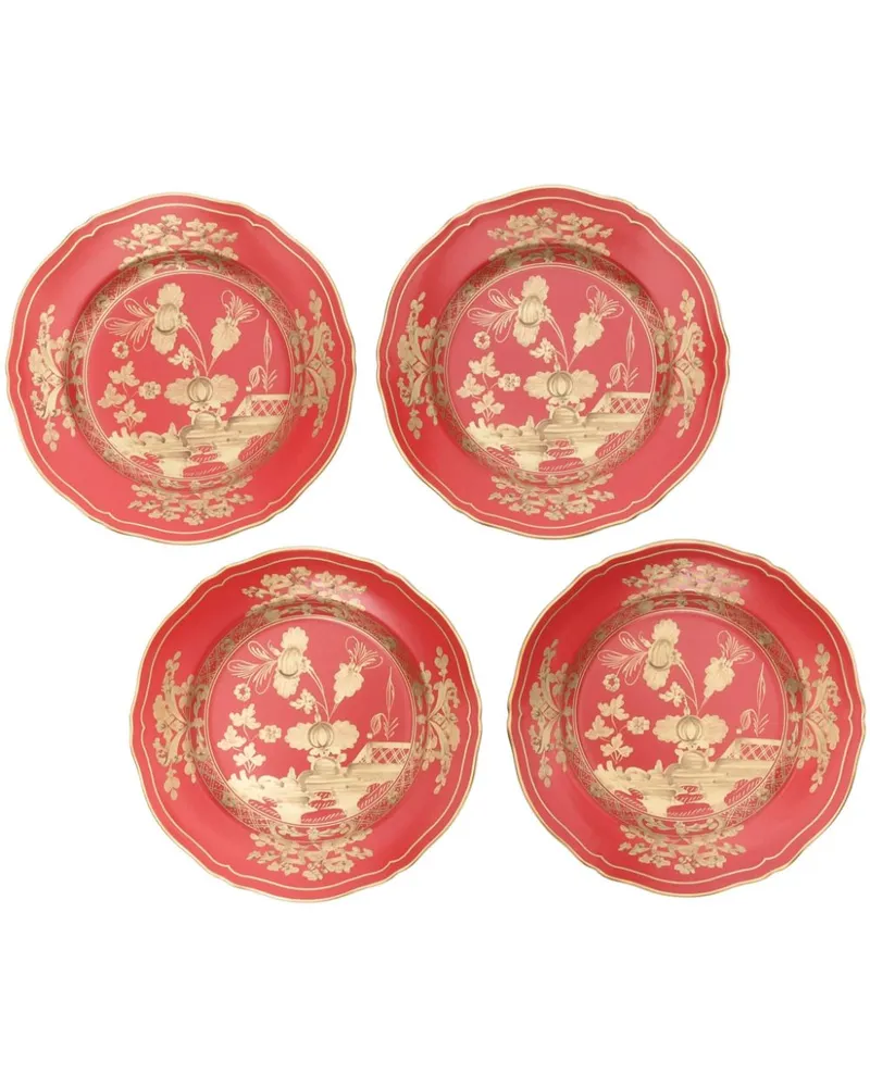Ginori 1735 Rubrum Desert Teller (4er-Set) - Rot Rot