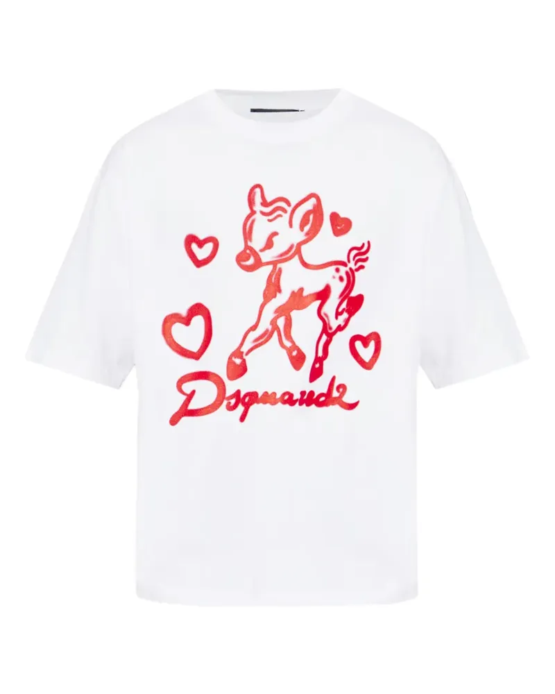 Dsquared2 graphic-print T-shirt - Weiß Weiß