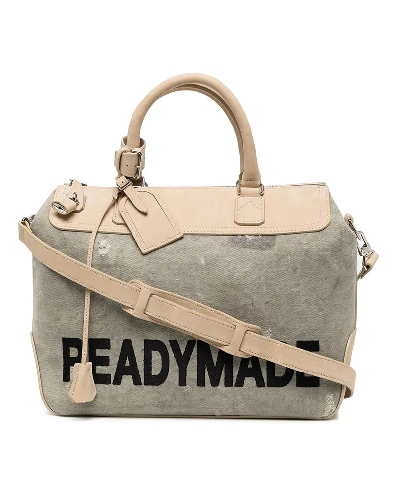 READYMADE Handtasche mit Kontrasteinsätzen - Grau Grau