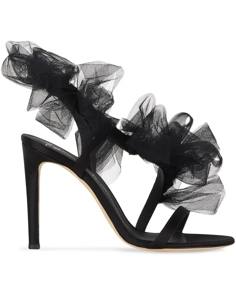 Giuseppe Zanotti Nausica Sandalen 105mm - Schwarz Schwarz