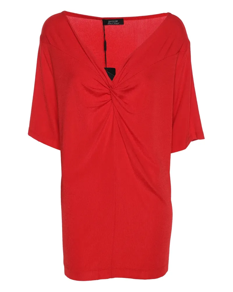 Basler V-neck T-shirt - Rot Rot