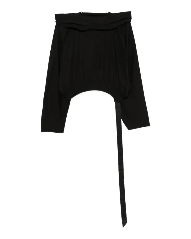DRKSHDW by Rick Owens hooded crop hoodie - Schwarz Schwarz