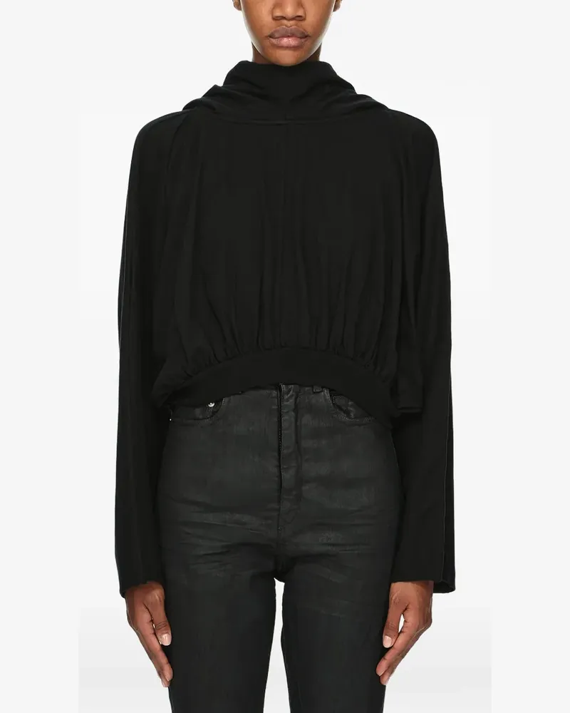 DRKSHDW by Rick Owens Cropped-Sweatshirt mit Kapuze - Schwarz Schwarz
