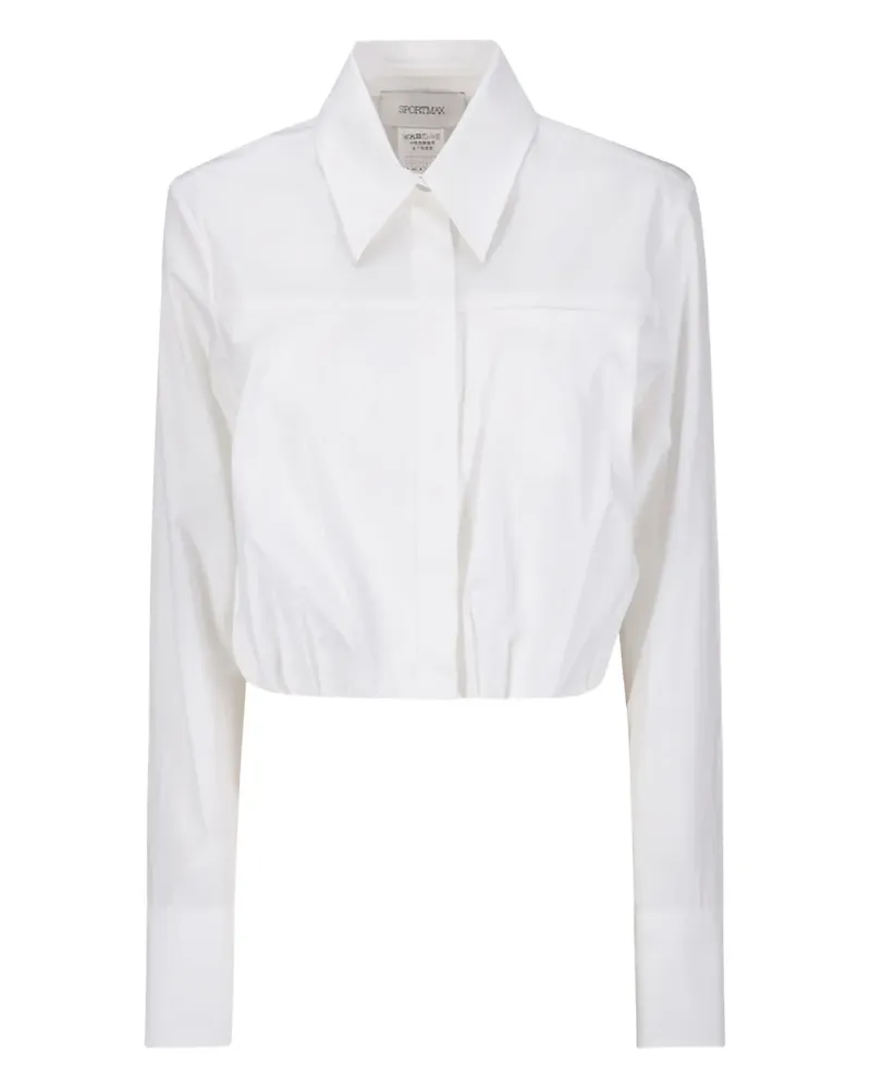 SPORTMAX Cropped-Hemd - Weiß Weiß