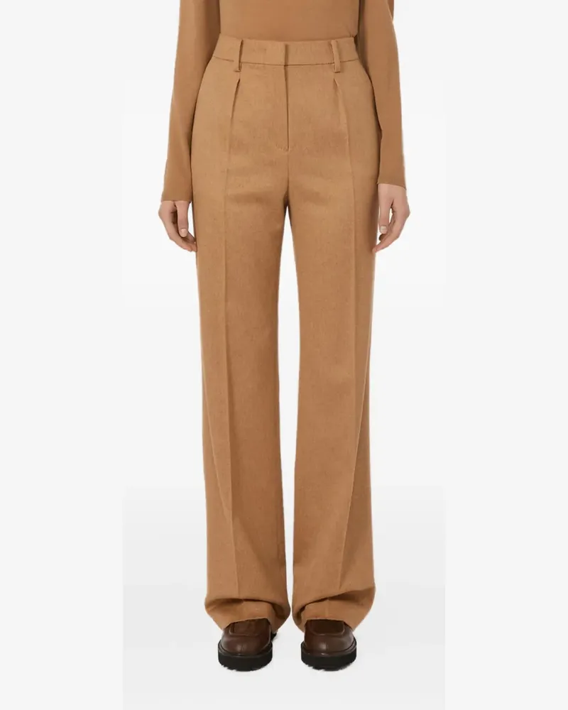 Max Mara Hose mit Bundfalten - Nude Nude