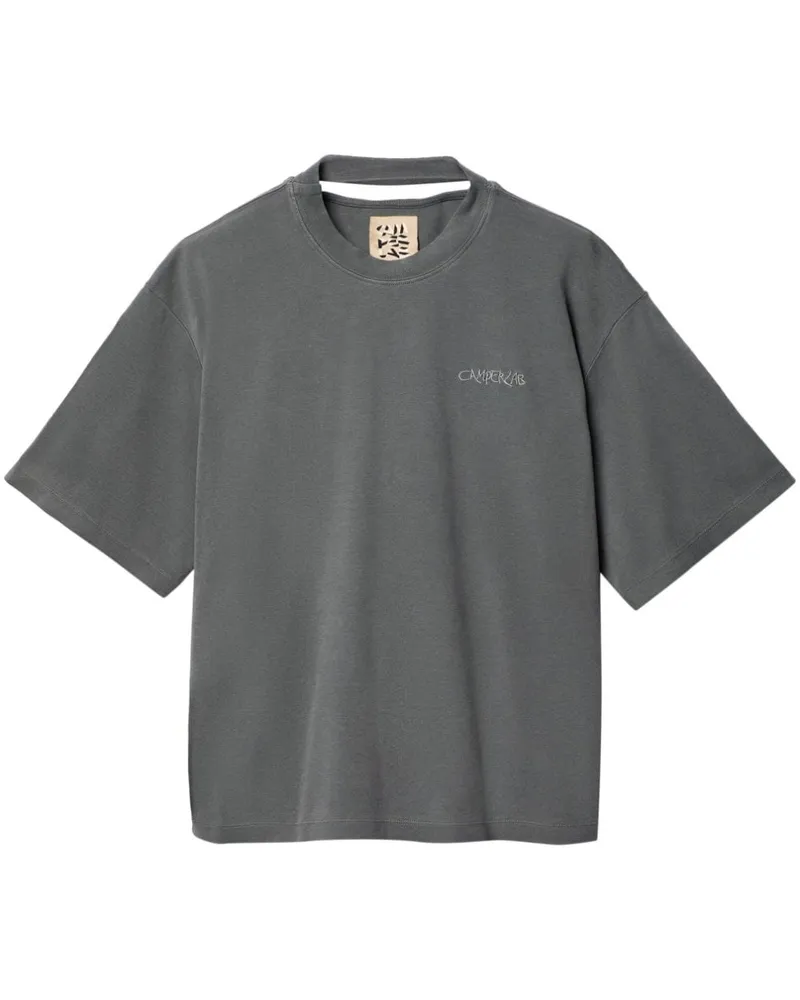 Camper T-Shirt mit Logo-Stickerei - Grau Grau