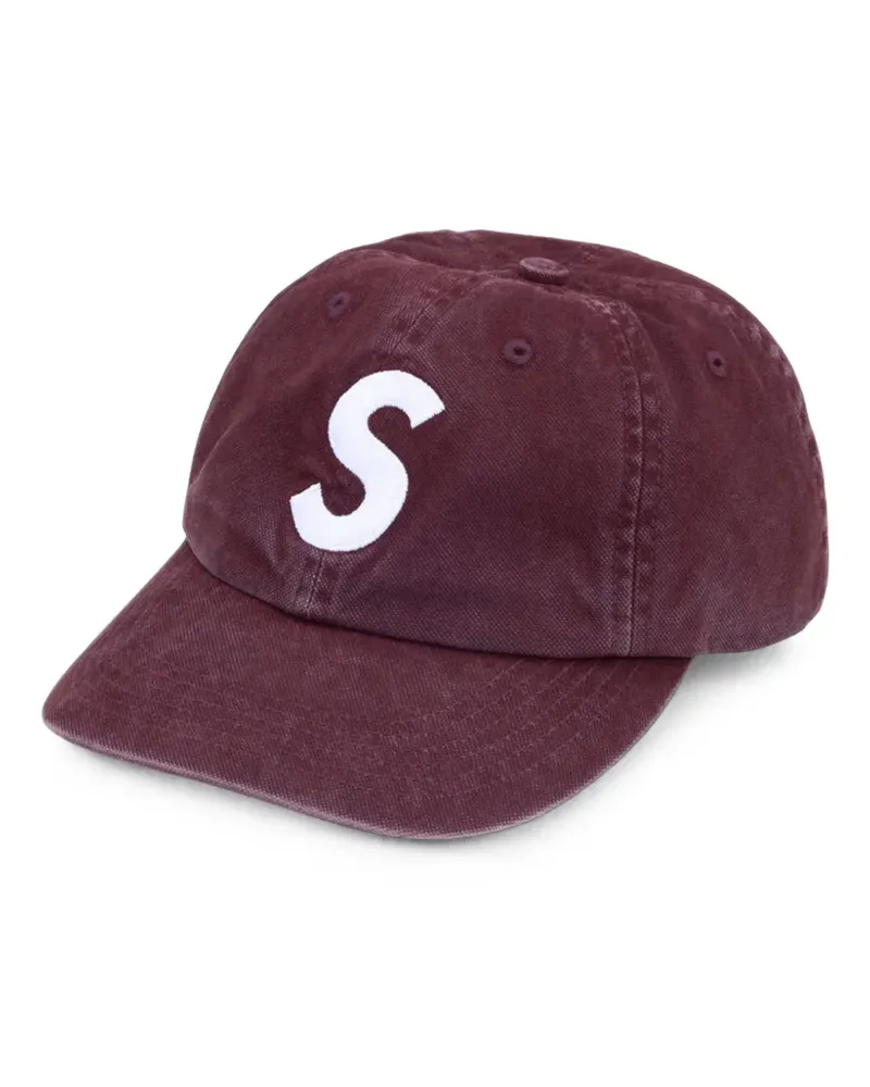 Supreme Being S Logo Baseballkappe aus gewaschenem Canvas - Rot Rot