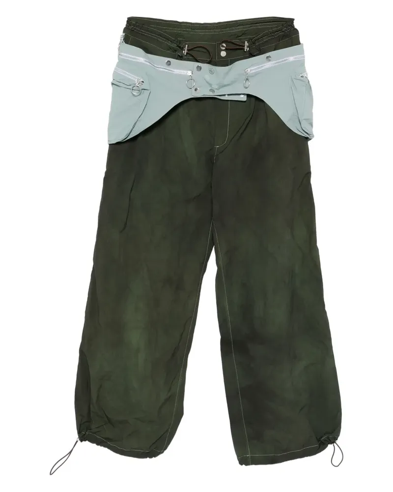 Charlie Constantinou Gewickelte Hose mit abnehmbarem Bein - Grün Grün