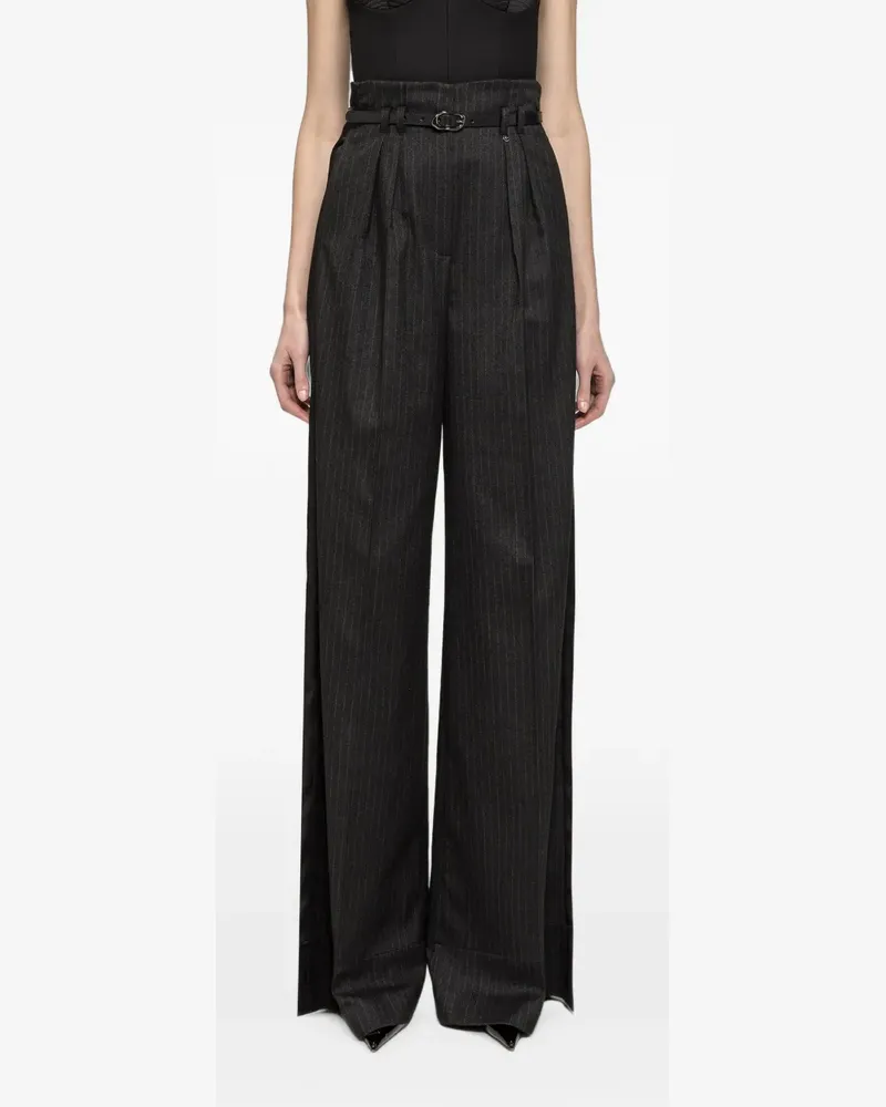 NISSA Weite Hose mit Nadelstreifen - Grau Grau