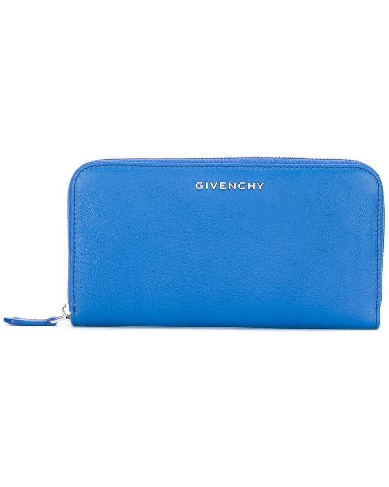 Givenchy Portemonnaie mit Logo-Schild - Blau Blau