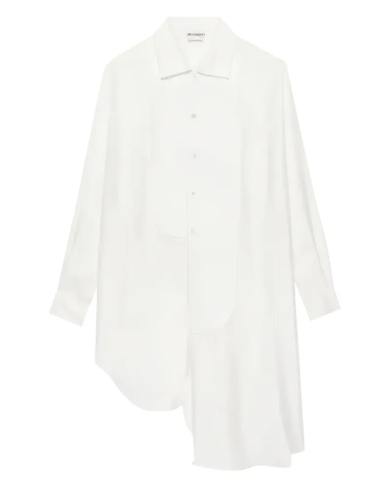 J.W.Anderson Asymmetrisches Midikleid - Weiß Weiß