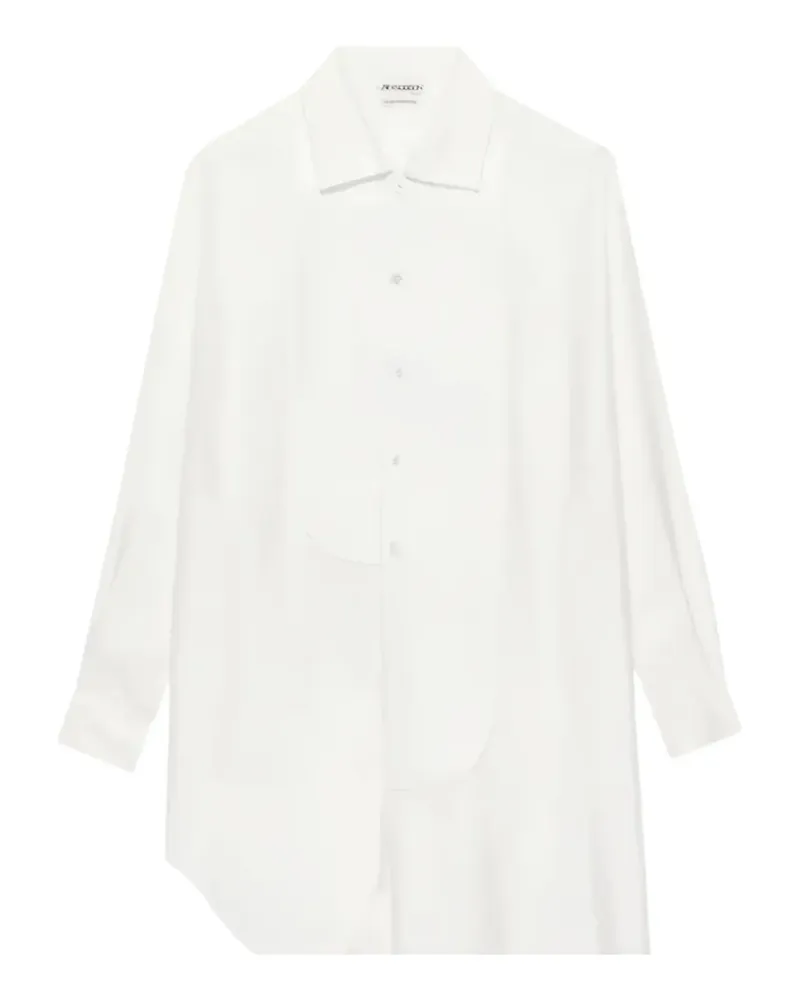J.W.Anderson Asymmetrisches Midikleid - Weiß Weiß