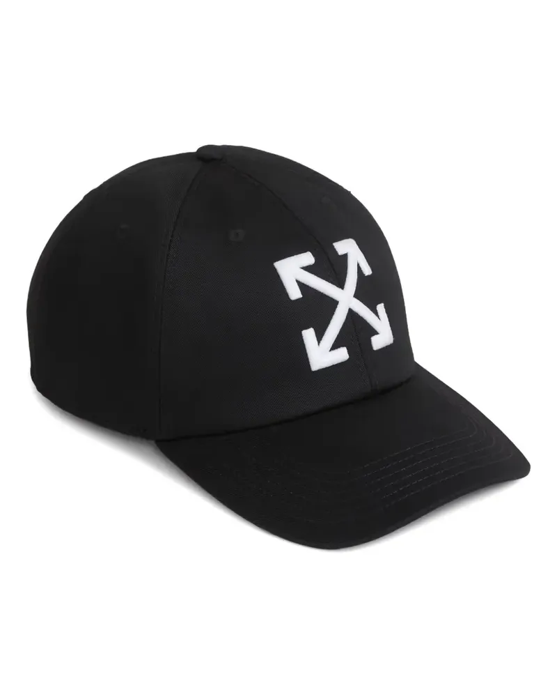 OFF-WHITE Baseballkappe mit Logo-Stickerei - Schwarz Schwarz