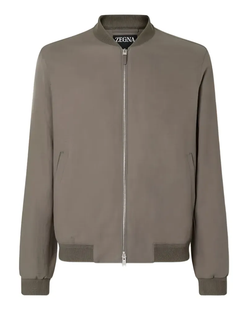Ermenegildo Zegna Oasi Lino bomber jacket - Grau Grau