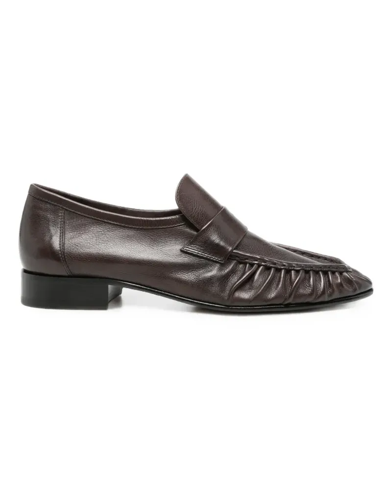 The Row Geraffte Loafer - Braun Braun