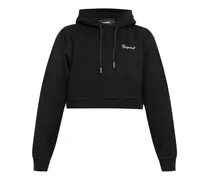 Cropped-Hoodie - Schwarz