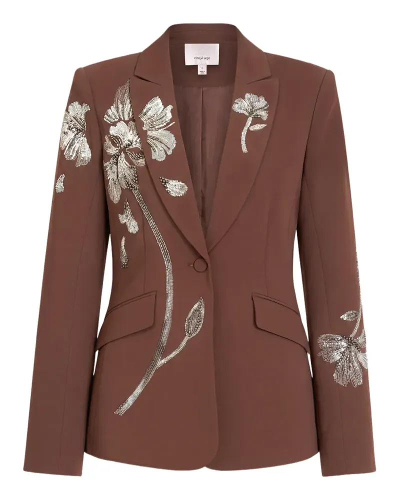 Cinq à Sept Gilded Peony Cheyenne Blazer - Braun Braun