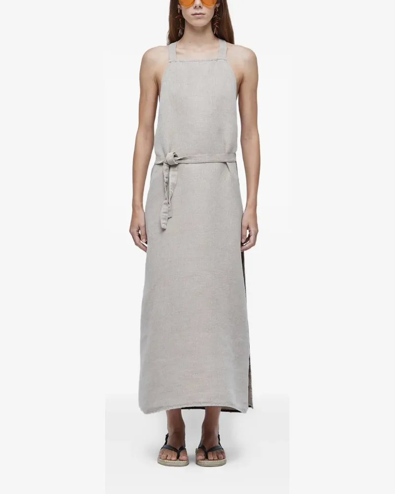 Osklen Kleid aus Leinengemisch - Grau Grau