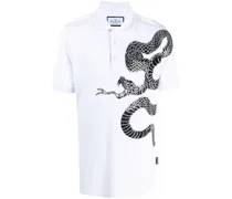 Poloshirt mit Schlangen-Print