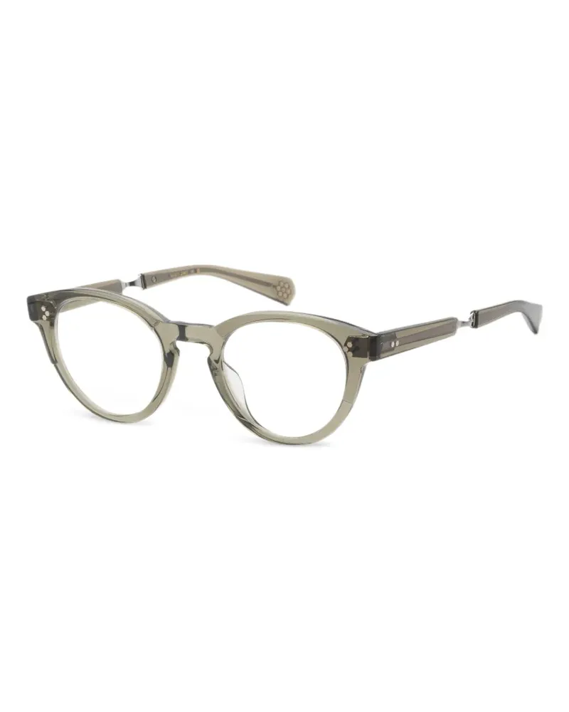 Garrett Leight Audrey Brille mit rundem Gestell - Grün Grün