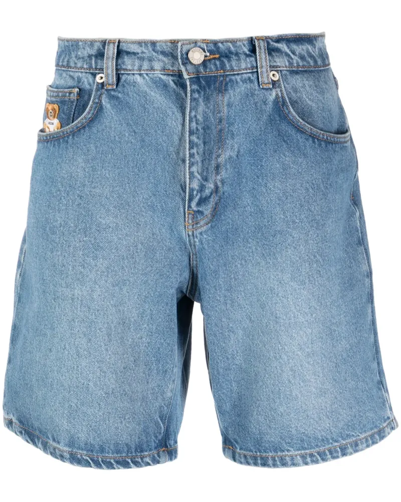 Moschino Jeans-Shorts mit Teddy-Motiv - Blau Blau