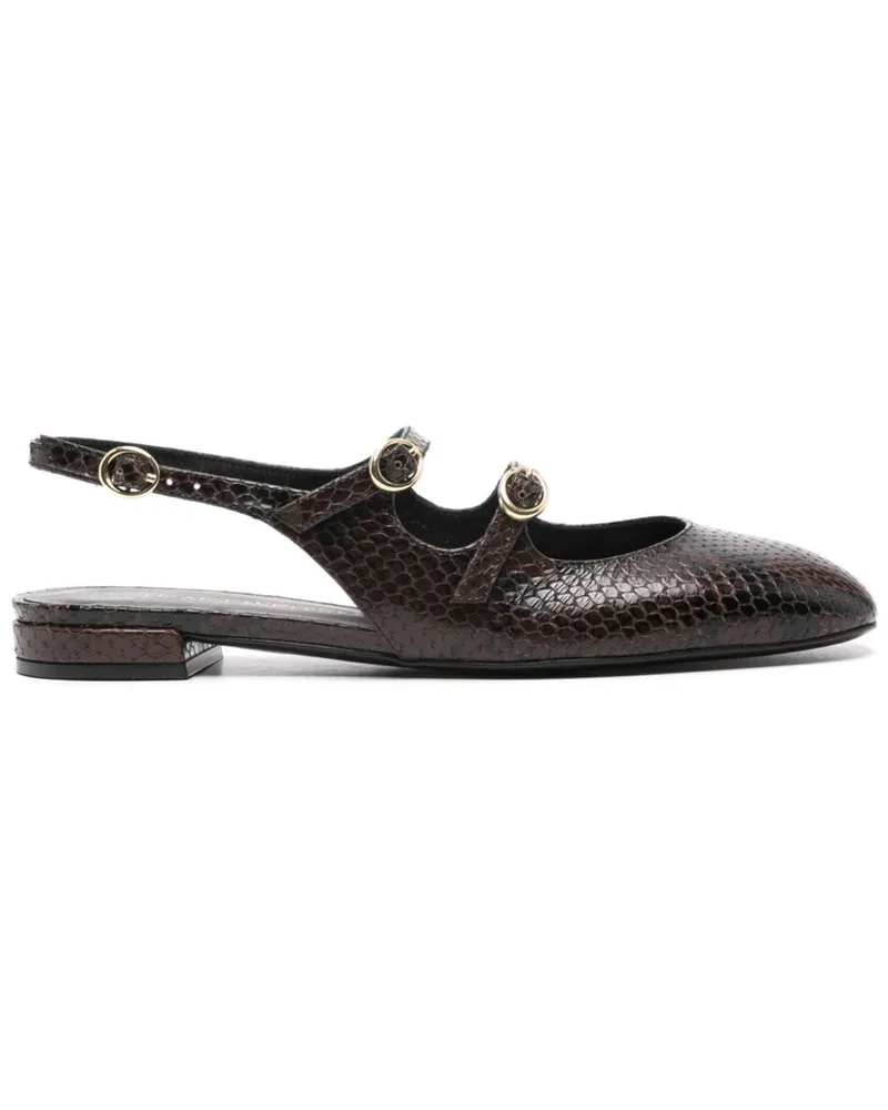 Stuart Weitzman Benni MJ Slingback-Ballerinas - Braun Braun