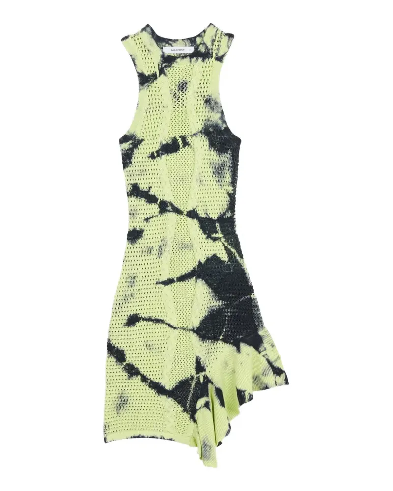 Daily Paper Xois tie-dye crochet dress - Grün Grün