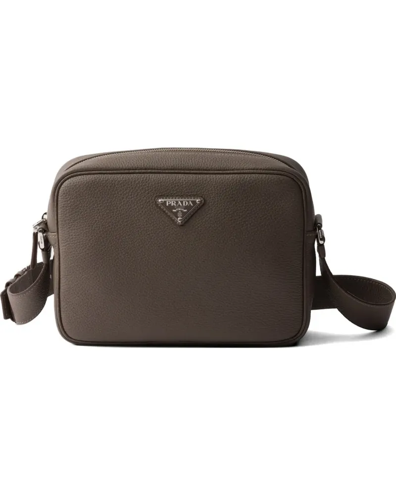 Prada Strukturierte Schultertasche - Grau Grau