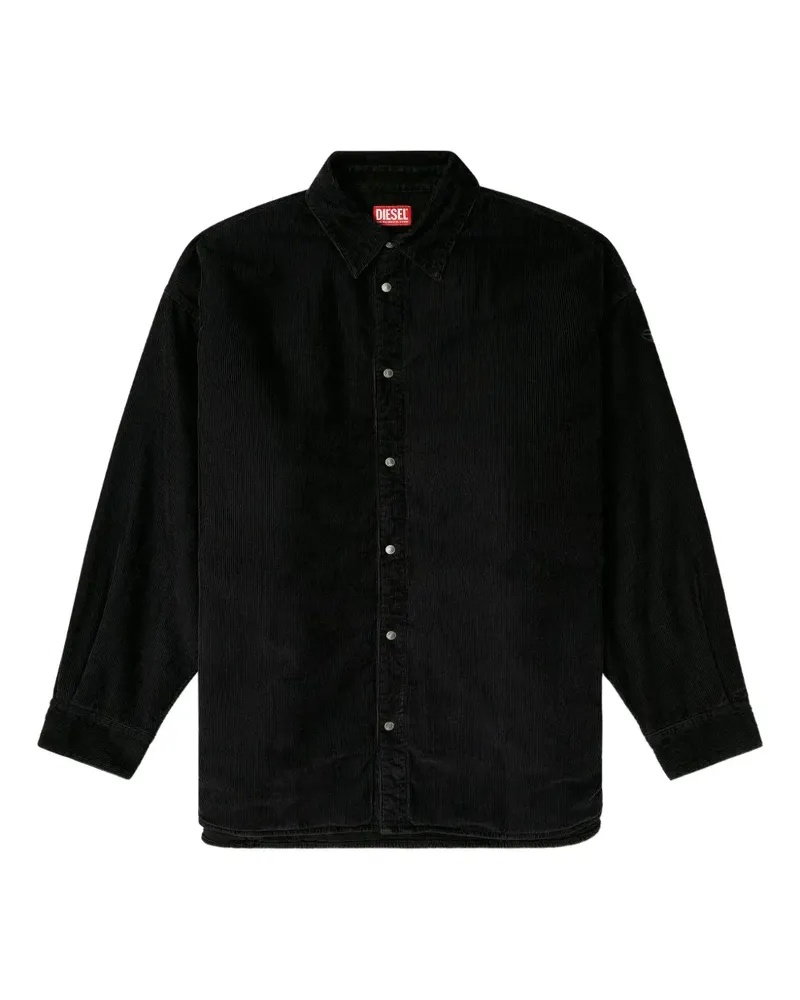 Diesel Hemd aus Cord - Schwarz Schwarz