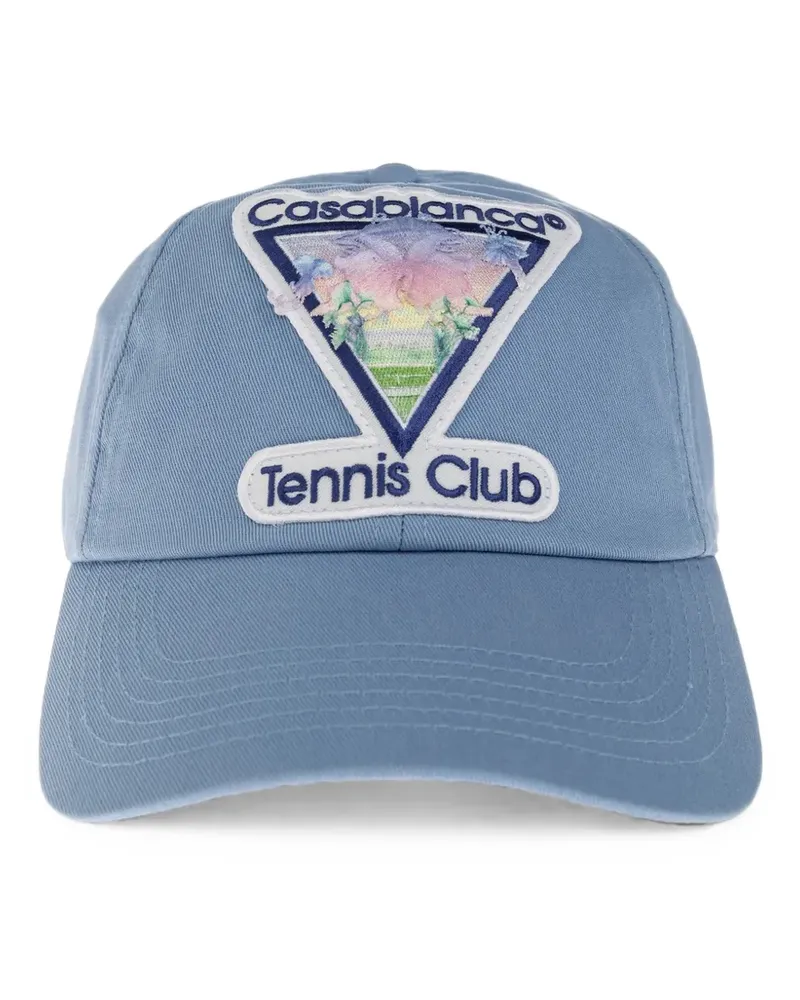 Casablanca Paris Tennis Club Baseballkappe - Blau Blau