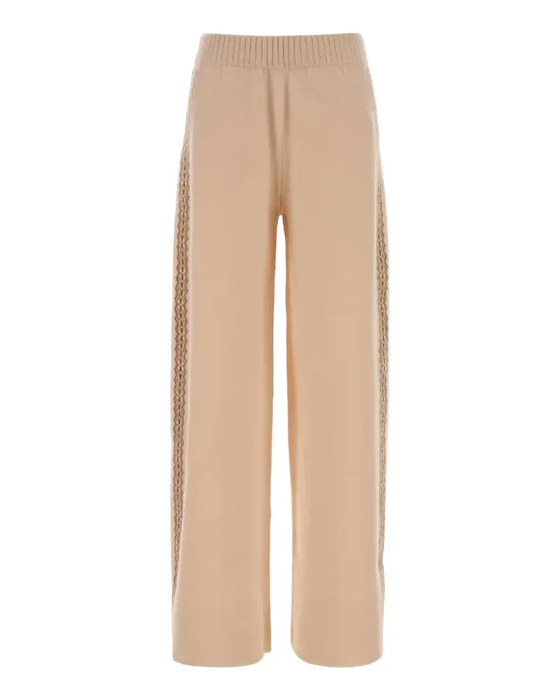 Stella McCartney Gestrickte Fair Isle Hose - Nude Nude