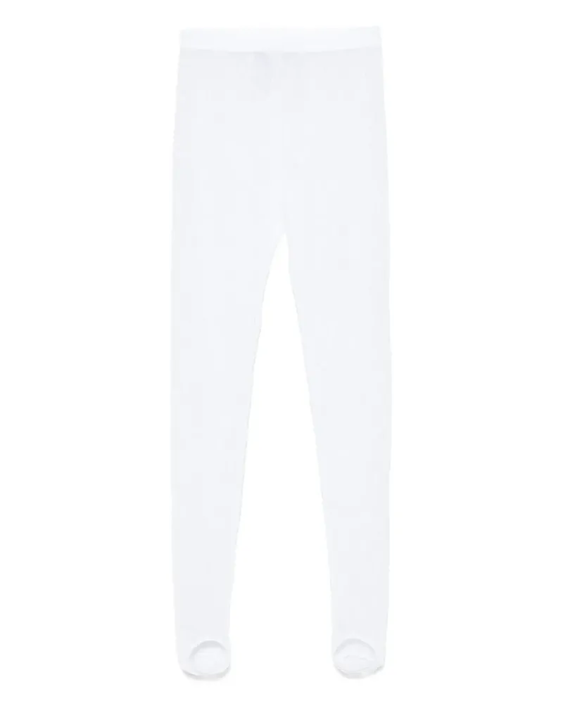 WARDROBE.NYC Hose mit Spitzenstickerei - WHT BIANCO Wht