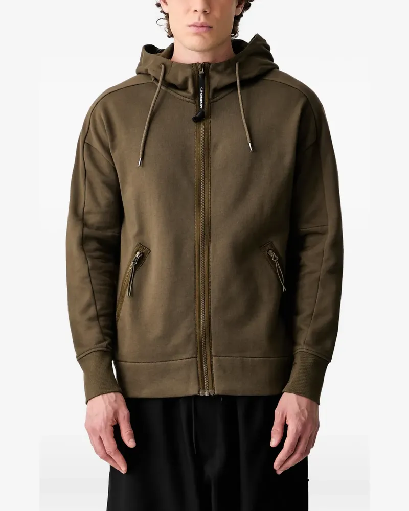 C.P. Company Goggle-detail zip-up hoodie - Grün Grün