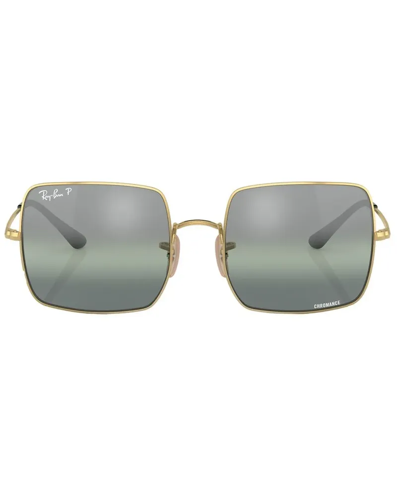 Ray Ban Sonnenbrille mit eckigem Gestell - Gold Gold