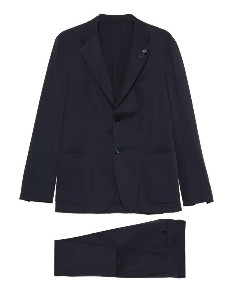 LARDINI Anzug mit aufgesetzter Tasche - Blau Blau