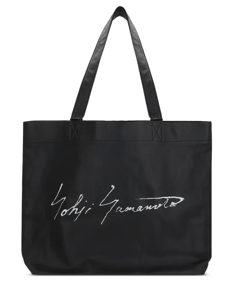 Yohji Yamamoto Handtasche aus Leder - Schwarz Schwarz
