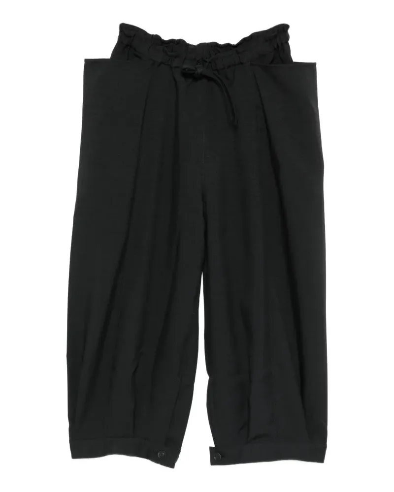 Y-3 Culotte mit Kordelzug - Schwarz Schwarz