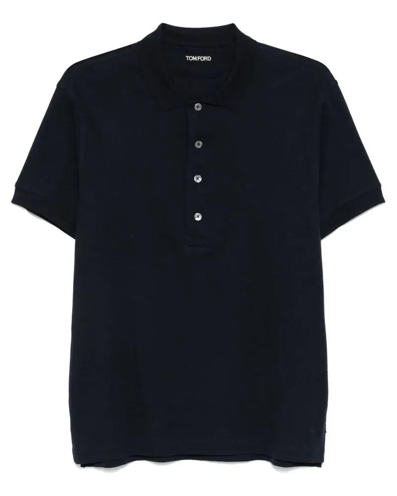 Tom Ford Poloshirt aus Jersey - Blau Blau