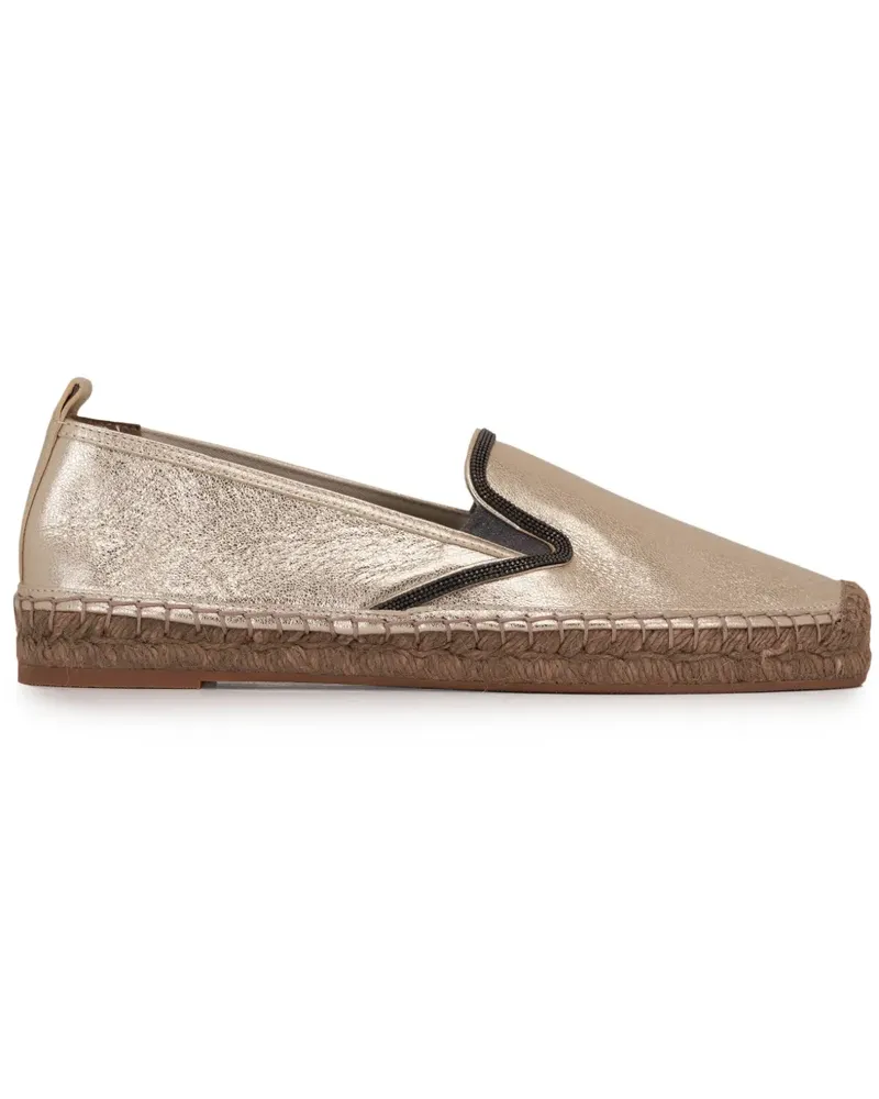 Brunello Cucinelli Monilli Espadrilles - Gold Gold