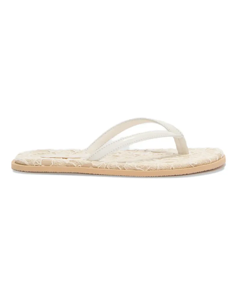 Ermanno Scervino laced flip flops - Weiß Weiß