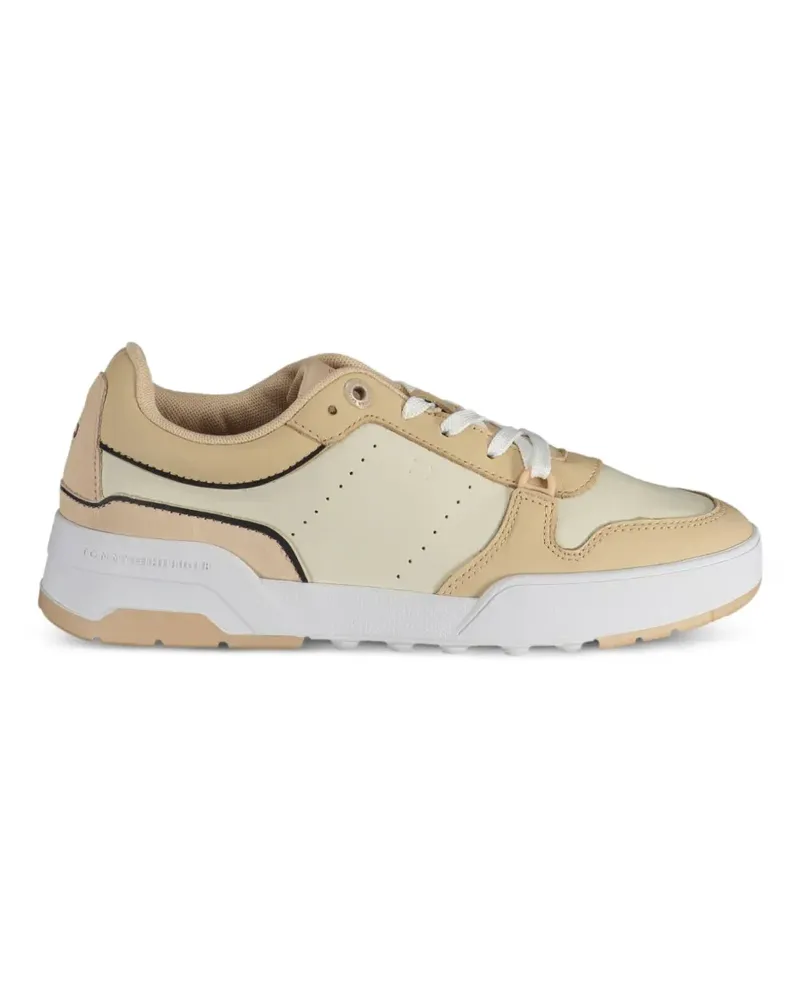 Tommy Hilfiger panelled leather sneakers - Nude Nude