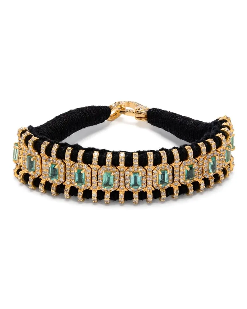 JIA JIA Statement-Armband mit Smaragden und Diamanten - Gold Gold